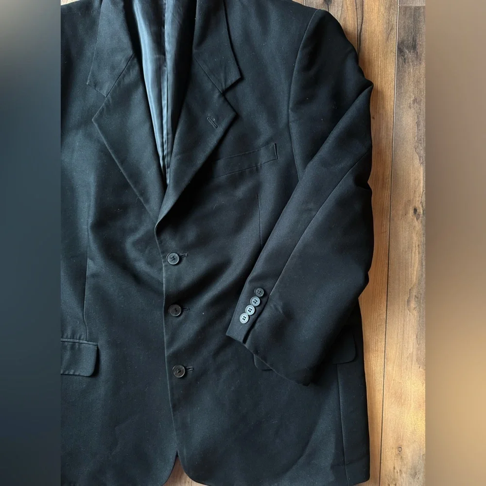 Members Only Black Structured Blazer Jacket – Size 44R